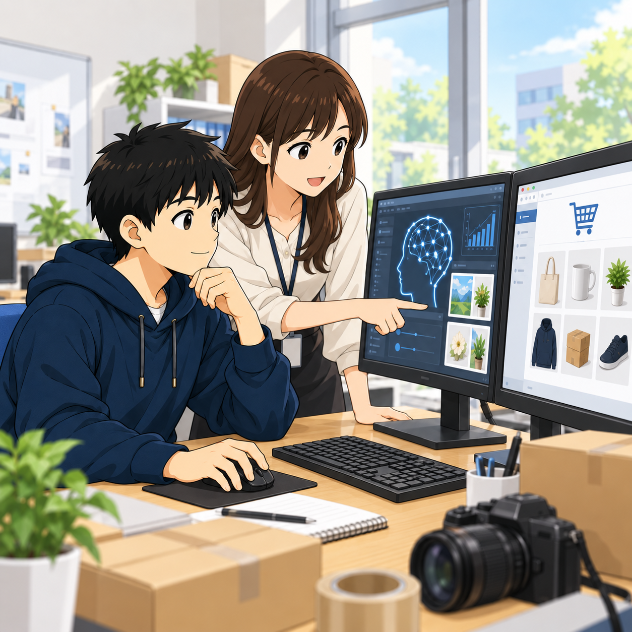 AI・ECなど、できる仕事が増えた様子